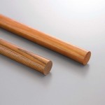「φ35 木製手すり丸棒　2.5m」の商品画像