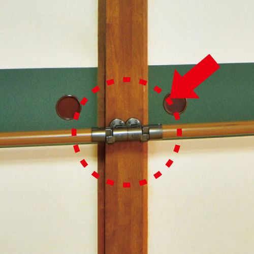 襖用脱着手すり連続用ブラケットの画像その2