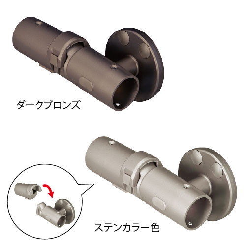 フリーRレール　遮断機式ブラケット　受側壁付の画像その2