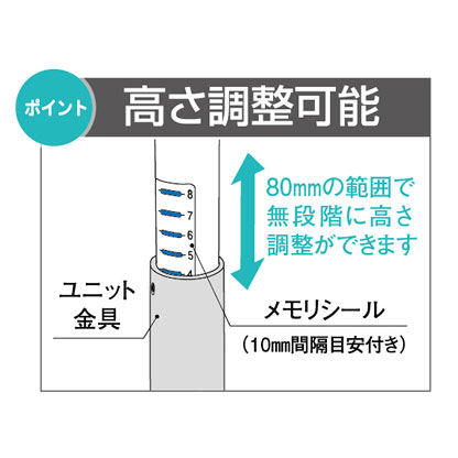 手すり付ステップ台　ユニットタイプ　3段の画像その4