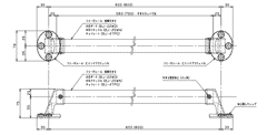 フリーRレール　I型ハンドの寸法図