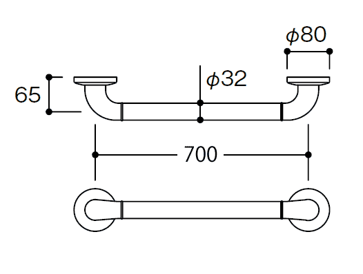 TS136GY7の寸法図