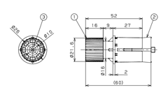 32ソフトアクアレールプラス 接続部品の寸法図