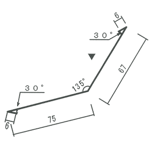 腰折（逆） A117-1 断面図