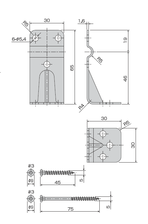 チビクリ2　CK2　合板枠30対応 寸法図